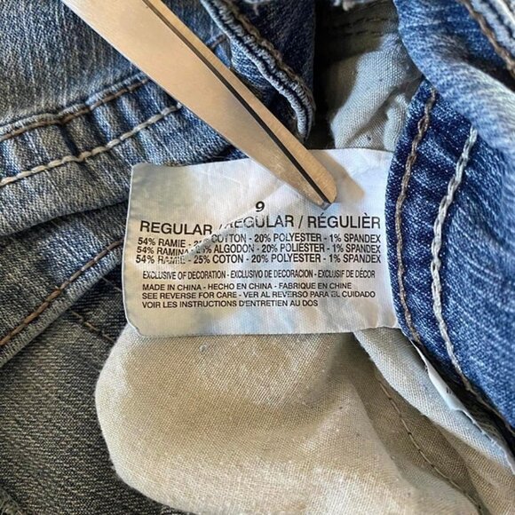 Vintage Y2k LEI Low rise Womens Size 9 Blue Jeans Emellished Pocket Boot - Picture 5 of 7